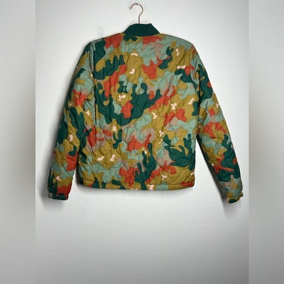 Obey Bunker multi-color drip camo jacket Size M Women’s Full Zip - Picture 3 of 9